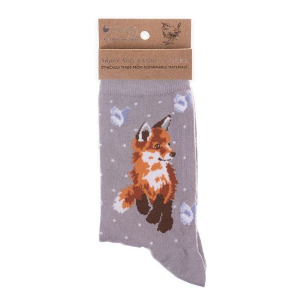 Wrendale Damen-Socken Fuchs - "Born to be Wild"