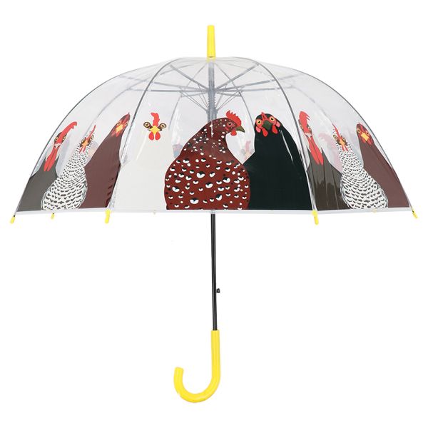 Regenschirm Hühner, transparent