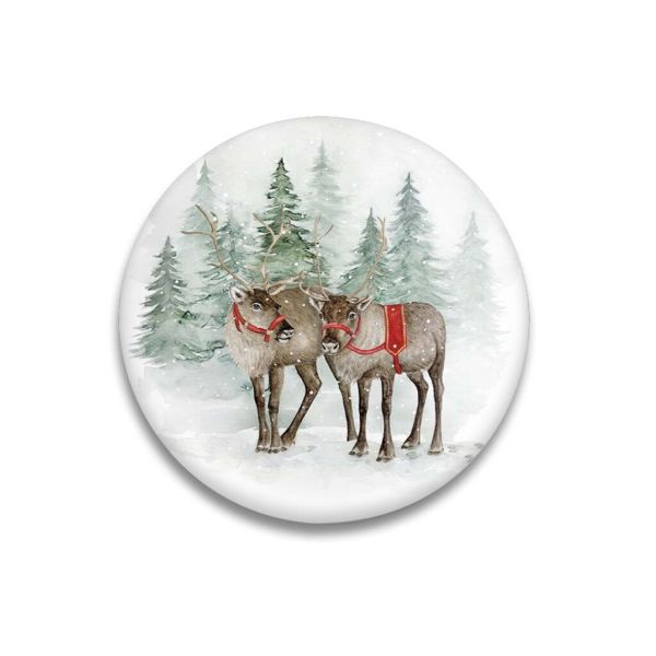 MALUU Dekomagnet Snowy Reindeer