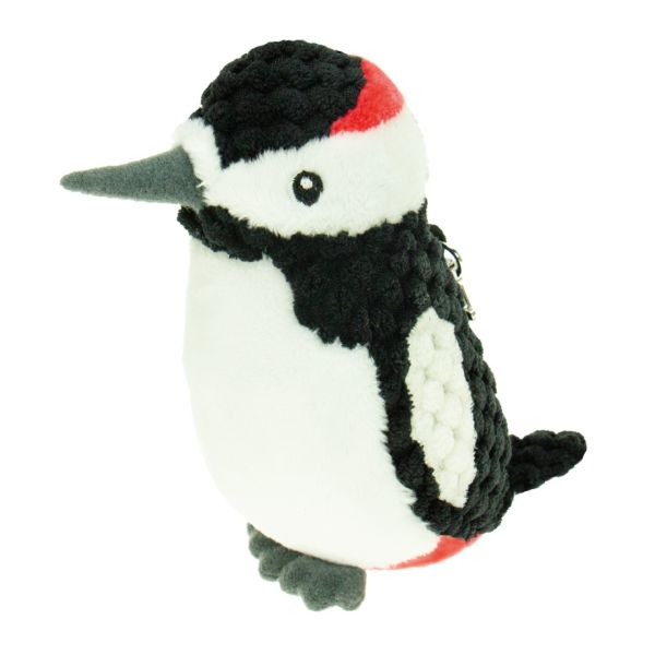 Plüsch Buntspecht gehäkelt 12 cm-