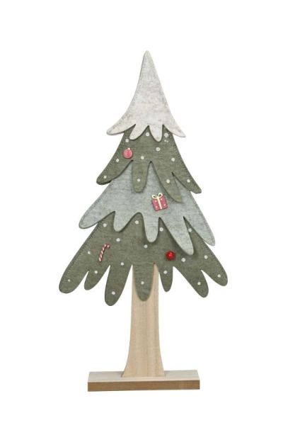 Tannenbaum Holz/Filz, 21 x 5 x 42 cm