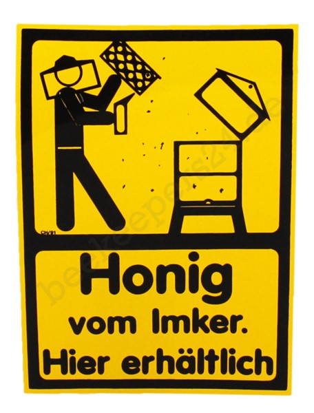 Aufkleber "Honig vom Imker", 12 x 17 cm