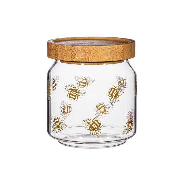 Sass & Belle Aufbewahrungsglas mit Bienen-/Hummelmotiv, klein