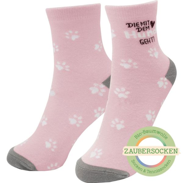 Zaubersocken "Die mit dem Hund geht" Gr. 36-40