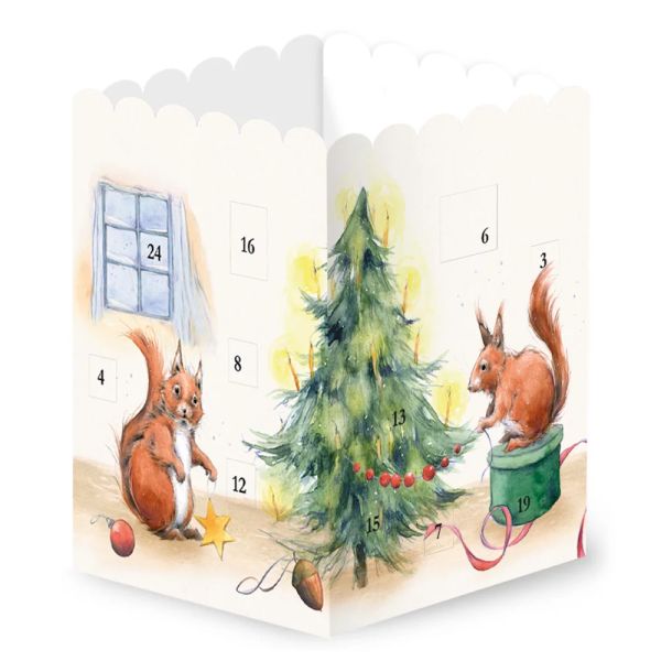 Adventskalender-Leuchte Eichhörnchen