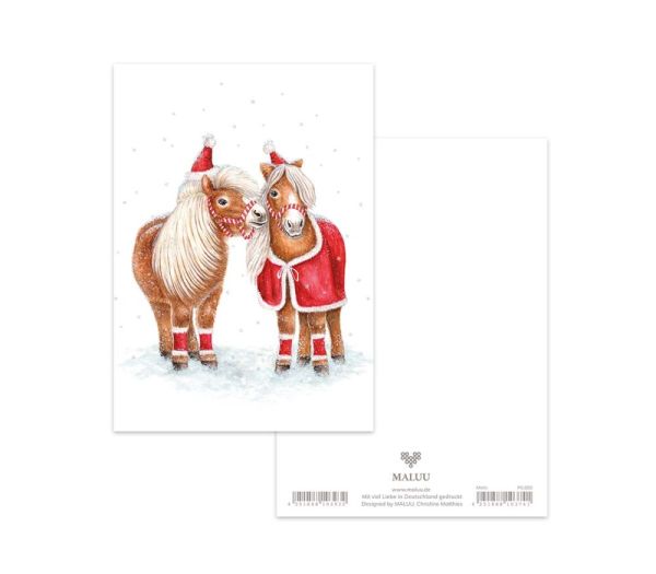 MALUU Postkarte Jolly Ponies