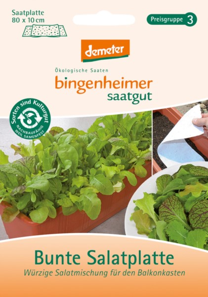 bingenheimer Saatgut Bunte Salatplatte