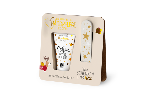 Handpflege-Set X-mas"Dackel", 30 ml - Handcreme & Nagelfeile