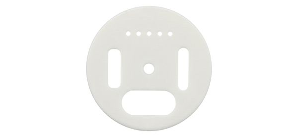 Fluglochrosette mit Drohnensperre weiß, Ø 50 mm