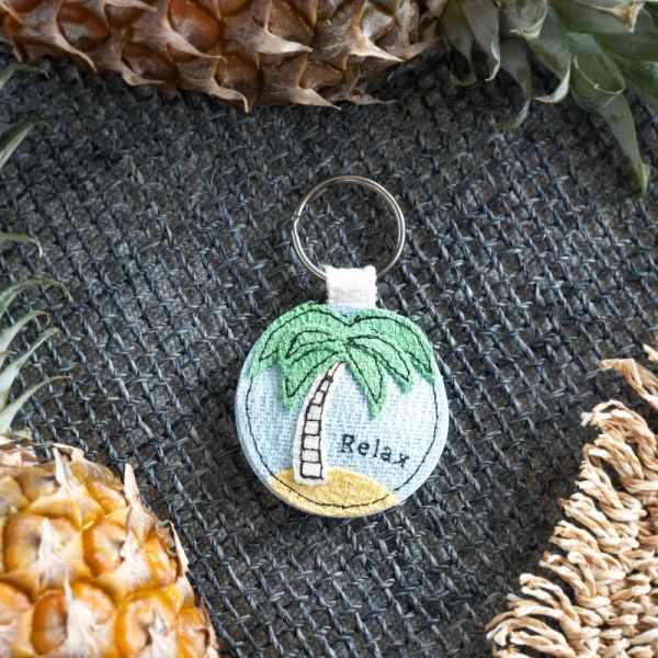 Schlüsselanhänger aus Ananas-Fasern » Relax «
