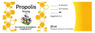 Propolis Etikett Flores, universal