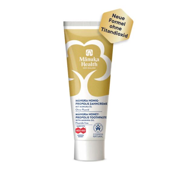 Manuka Honig-Propolis Zahncreme ohne Fluorid, 75 ml