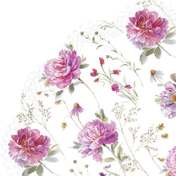 Rondo-Servietten "Partout des Fleurs"