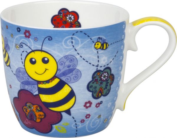 Tasse "Colourful Animals Bee - Blue"