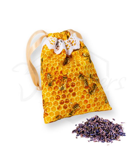 Lavendelsäckchen aus Bienenstoff