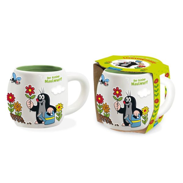 3D Keramiktasse Garten-Maulwurf