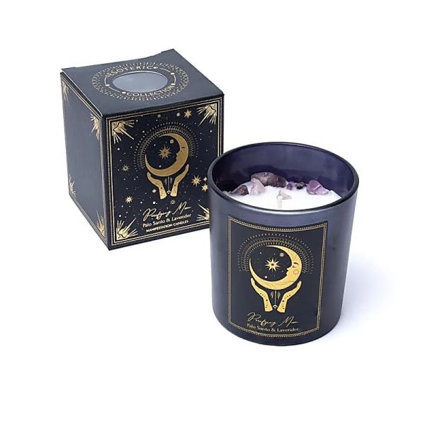 Manifestationskerze "Reinigender Mond" Palo Santo & Lavendel120 g