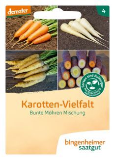 bingenheimer Saatgaut Bunte Möhren Mischung "Karotten-Vielfalt"