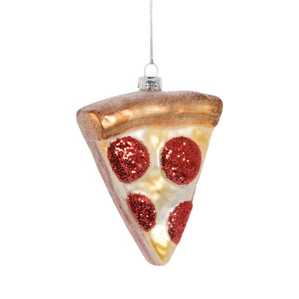 Sass & Belle Weihnachtsbaumschmuck Glas - Pizza-Stück