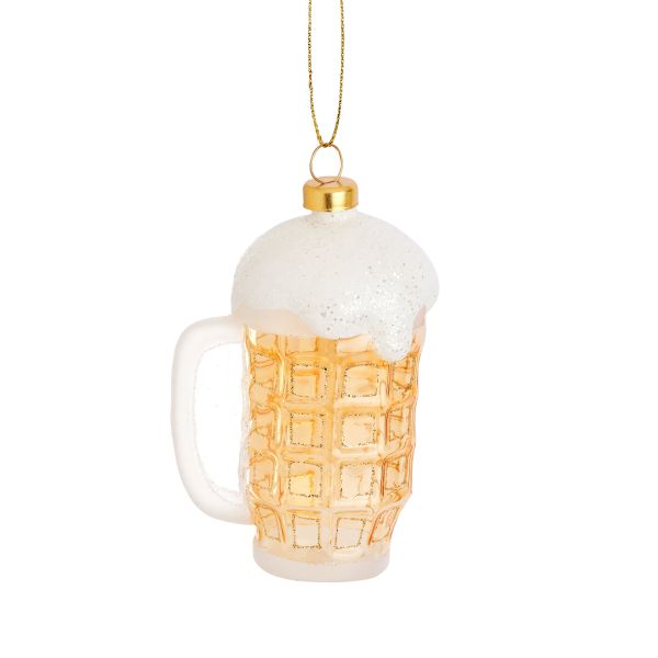 Sass & Belle Weihnachtsbaumschmuck Glas - Bierkrug