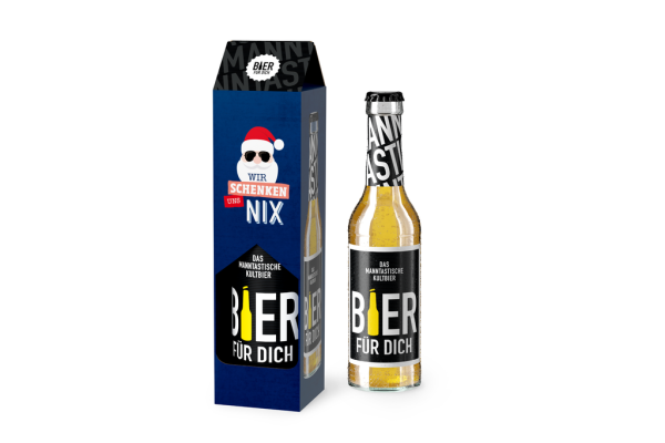 Bier für Dich Man X-mas " Wir schenken uns Nix ", 0,33 l