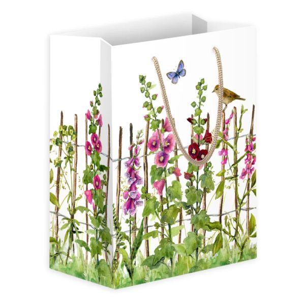 Geschenktüte Garten Stockrosen, mittel