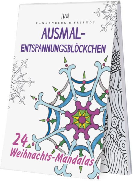 Adventskalender-Blöckchen "24 Weihnachtsmandalas"